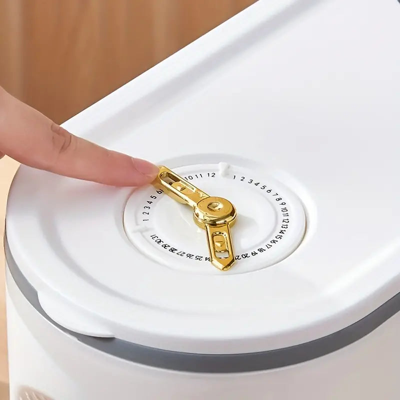 22lbs Rice Bucket with Measuring Cup - Cereal Storage Container(Large)-2