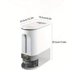 22lbs Rice Bucket with Measuring Cup - Cereal Storage Container(Large)-4